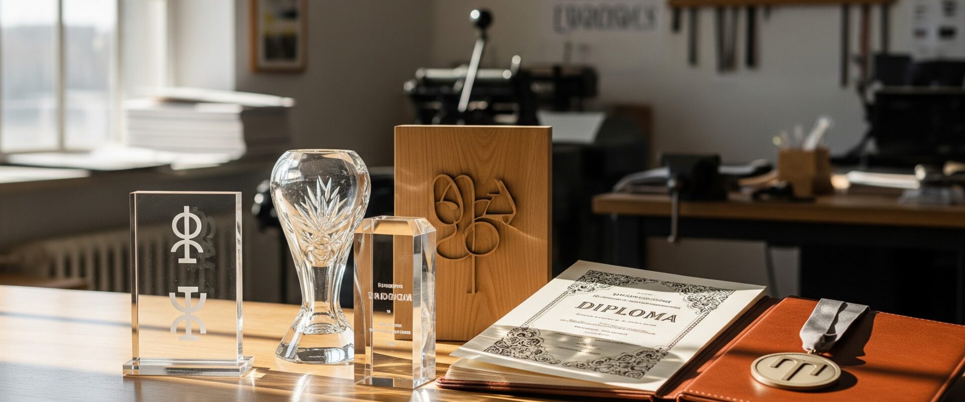 Trofea, podziękowania, dyplomy