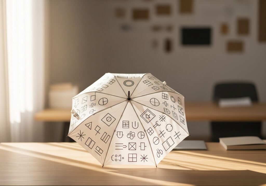 Parasol z nadrukiem